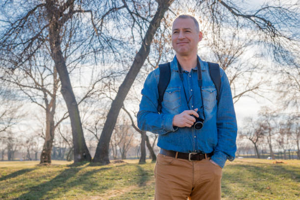 istock Smiling hiker in nature 641265840