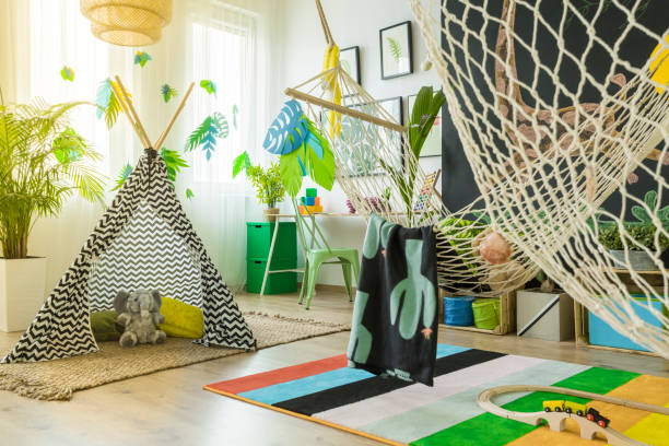 istock Kids play room with tent 641269134