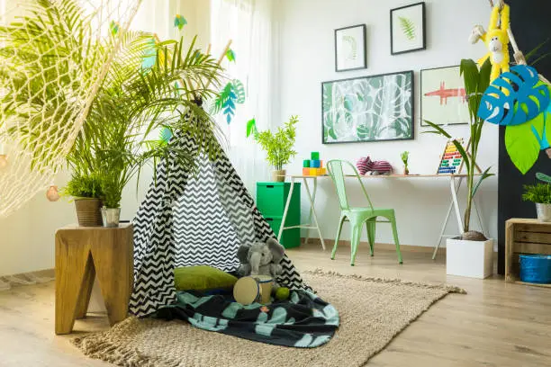 Photo of Kids room with play tent