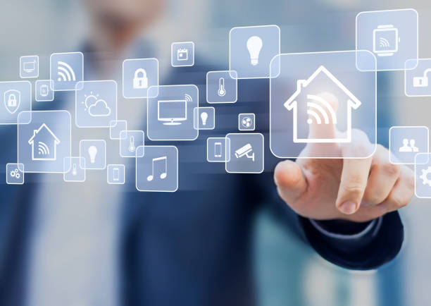 istock Internet of things (IOT) concept related to smart home automation 641274418