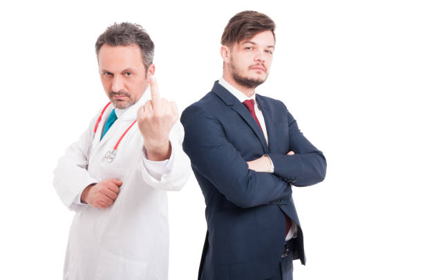 istock Male doctor insulting you 641277196