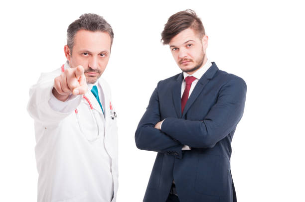 istock Serious medic or doctor pointing you 641277420