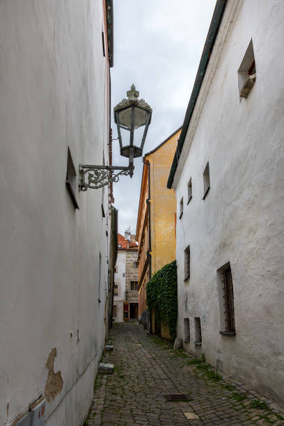 istock Old street in Cesky Krumlov, Czech Republic. 641280284