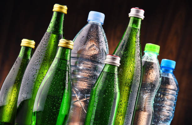 istock Different sorts of bottles containing mineral water 641285214