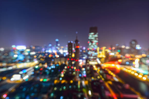 istock Defocused of Tianjin china skyline 641289876