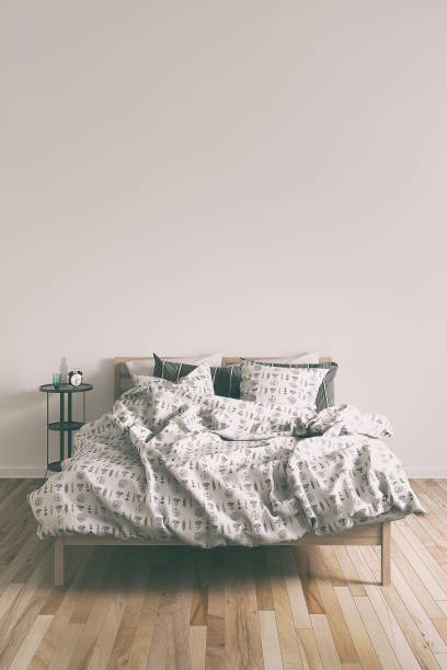 istock Bedroom with decoration and copy space 641295116