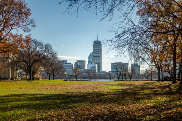 istock Boston skyline seen from MIT - Cambridge, Massachusetts, USA 641300094