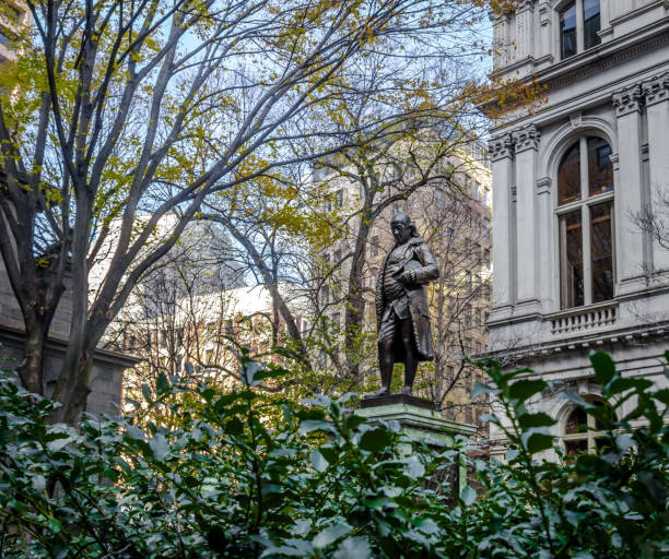 istock Franklin Statue at Old City Hall - Boston, USA 641301224