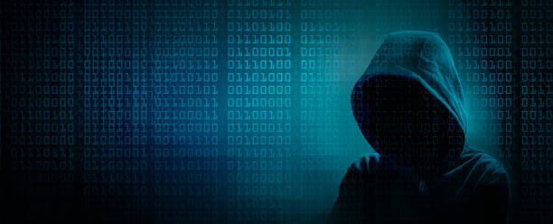 the dark web young hacker with hood and binary code computer hacker stock pictures, royalty-free photos & images