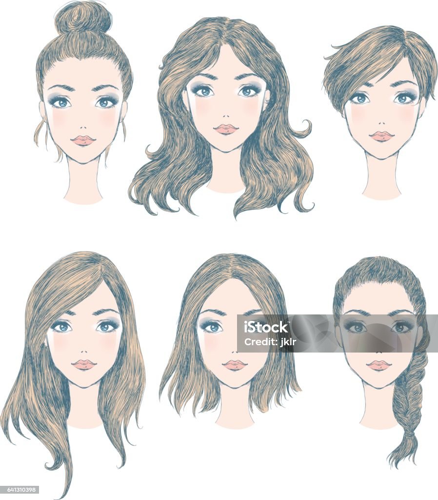 Female Hairstyles Stock Illustration - Download Image Now - Straight Hair, Hair Bun, Hairstyle - iStock Female Hairstyles Stock Illustration - Download Image Now - Straight Hair, Hair Bun, Hairstyle - iStock