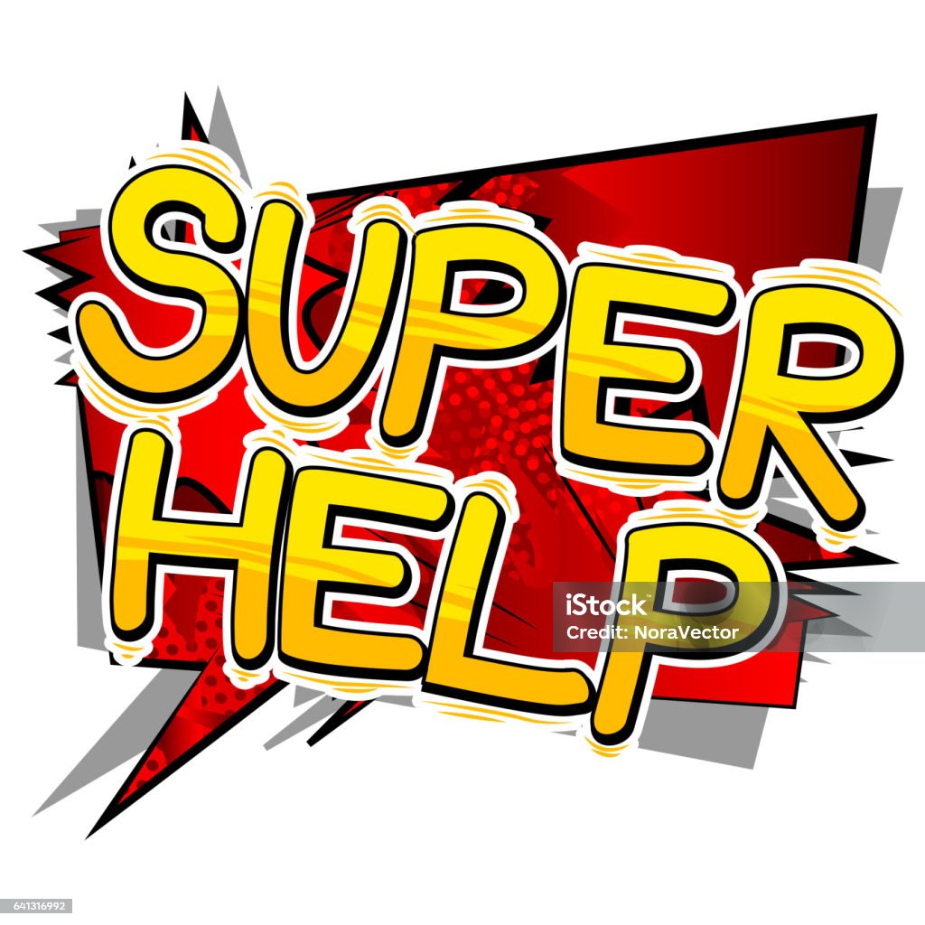 Super Help Super Help Stock Illustration - Download Image Now - Abstract ...