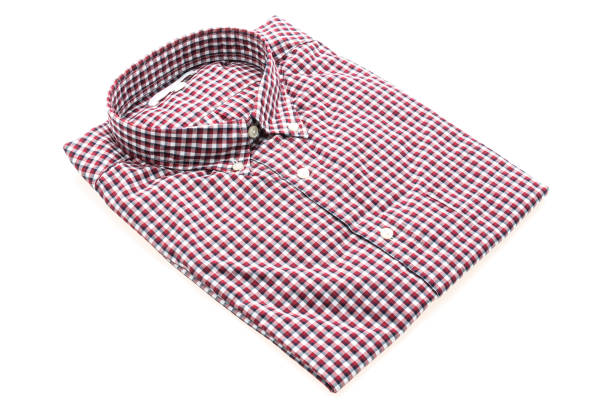 istock Men shirt for clothing isolated on white background 641319438