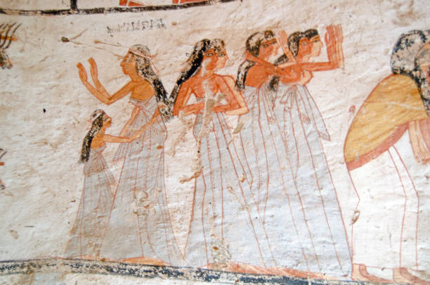 istock Ancient Egyptian mourners mural 641321812