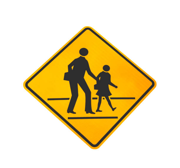 istock School crossing sign isolated 641322078