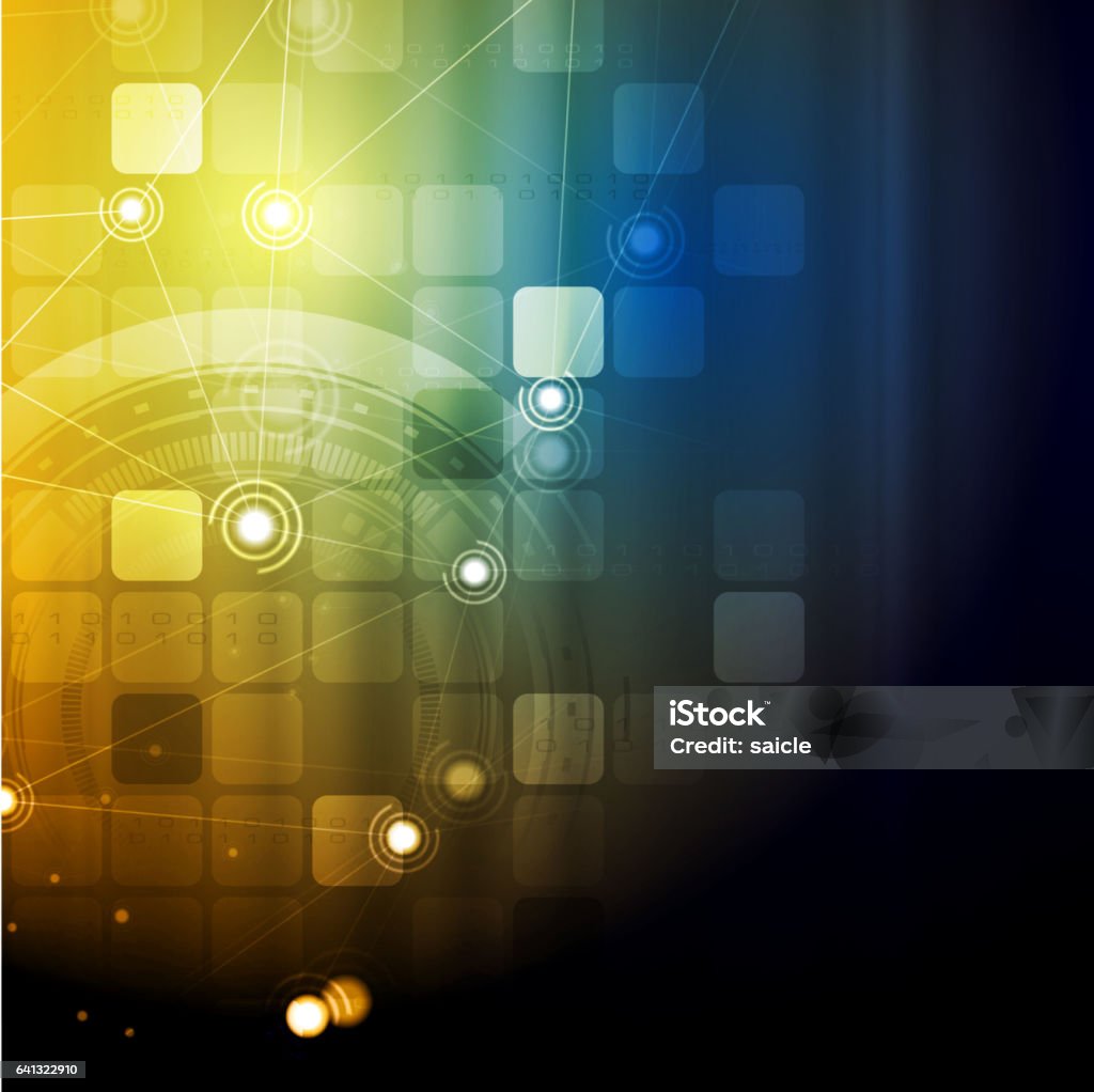 Technology Communication Background Bright Technology Communication Vector Background Stock Illustration ...