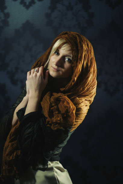 istock Fashion Girl in studio 641325756