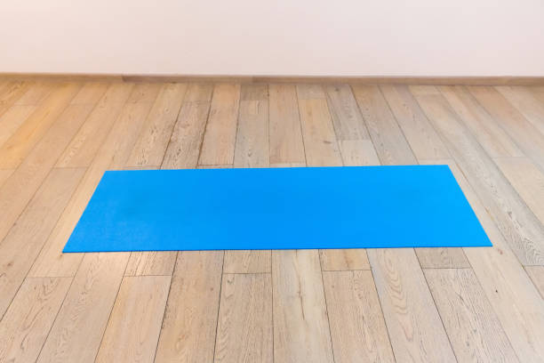 istock Gym with yoga mat interior 641331206