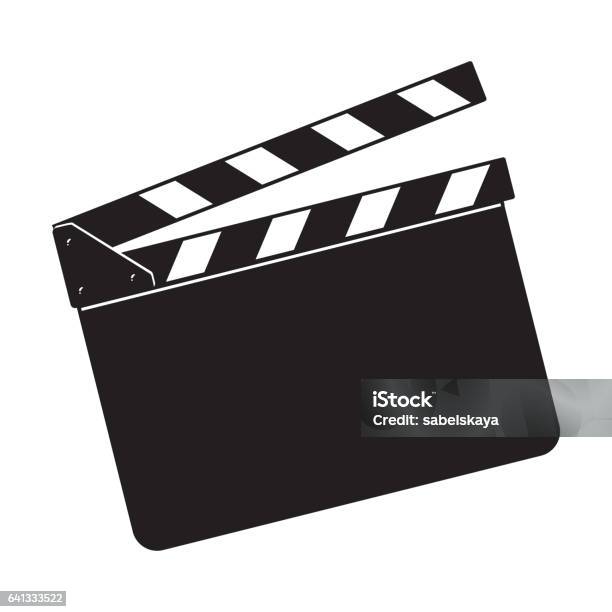 Leere Kino Produktion Schwarze Klappe Stock Vektor Art und mehr Bilder von Filmklappe - Filmklappe, Kinofilm, Filmindustrie