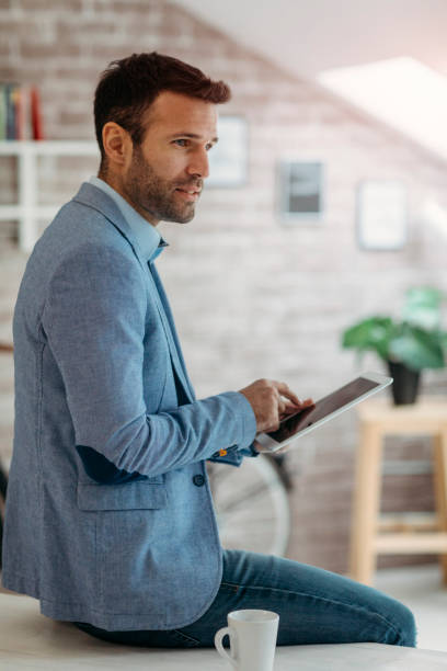 istock Businessman working in his office 641337486