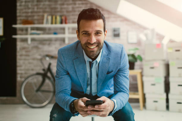 istock Businessman working in his office 641337972