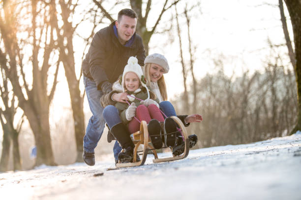 istock Family enjoying sunny winter days 641339492