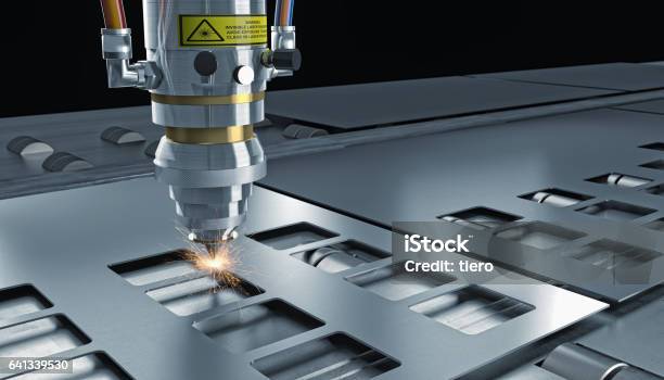 Laser Cut Machine Stock Photo - Download Image Now - Cutting, Laser, Accuracy