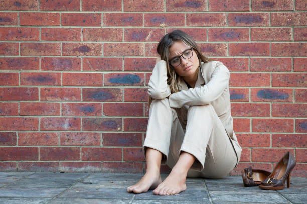 istock Exhausted Business Woman 641344570