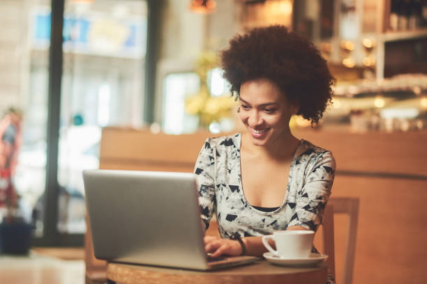 istock African woman in coffee shop 641345654