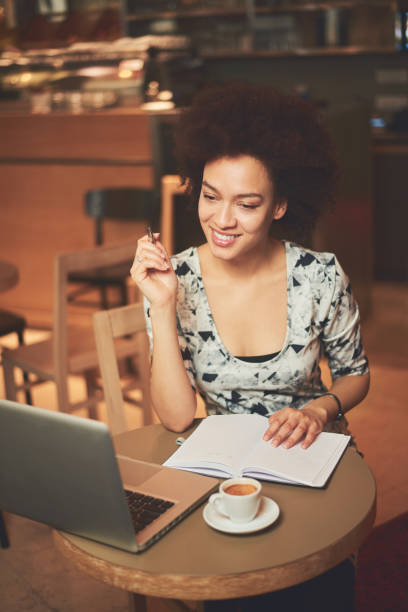 istock African woman in coffee shop 641345744
