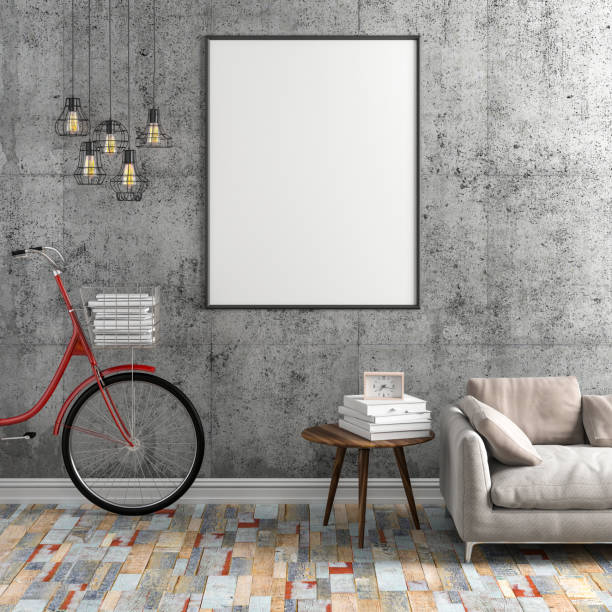 istock 3d render of beautiful clean interior 641346392
