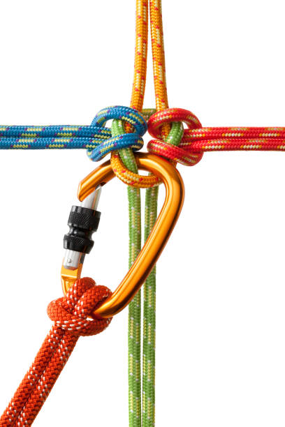 istock Knot with carabiner 641347988