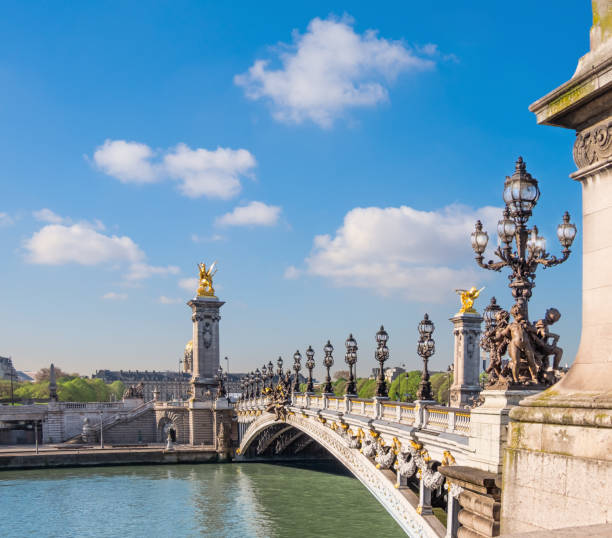 istock Alexandre Bridge in Paris on a bright sunny morning 641351002