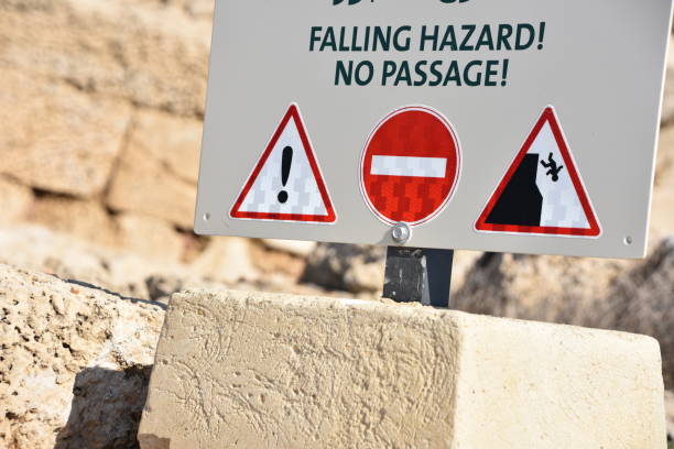 Do Not Enter Fall Sign 570+ Caution Fall Sign No Entry Stock Photos, Pictures & Royalty-Free ...