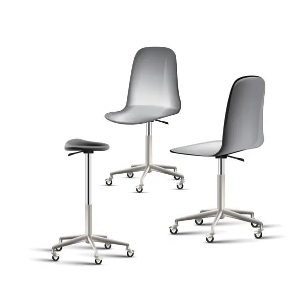 Vector illustration of Vector office chairs