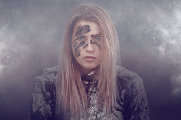 istock powerful warrior woman portrait 641372222