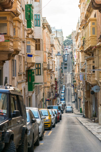 istock Malta Valetta - famous steeply rising streets 641375004