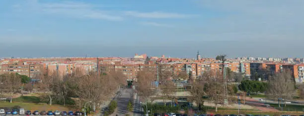 Panoramic view of the city of Leganes. Leganes is a famous satellite city in the southwest of Madrid