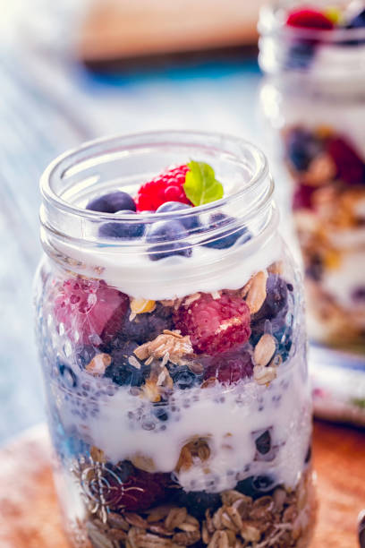 istock Yogurt with Fresh Berries and Cereals 641388618