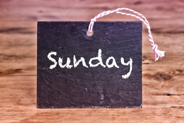 istock the word Sunday written on chalk board 641393990