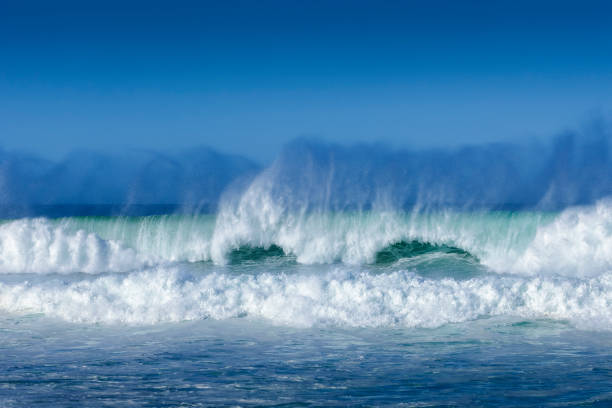 istock Large Turbulent Ocean Waves Off California Coast 641396618