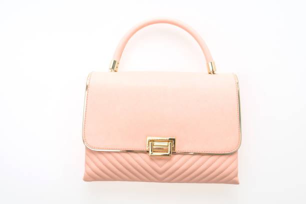 istock Luxury woman handbag isolated on white background 641404396