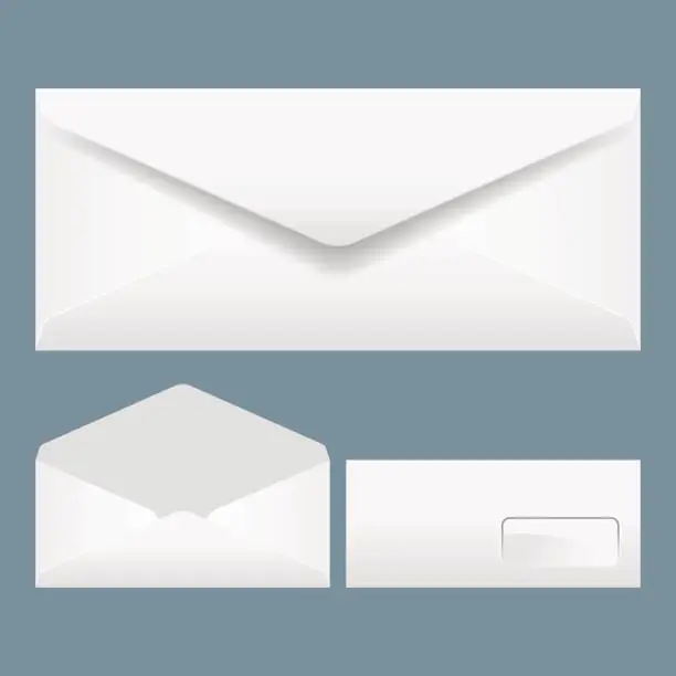 Vector illustration of Realistic envelopes