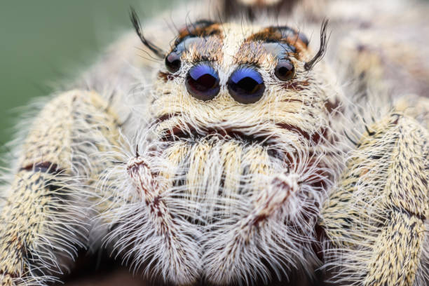istock Super macro female Hyllus diardi or Jumping spider 641412098