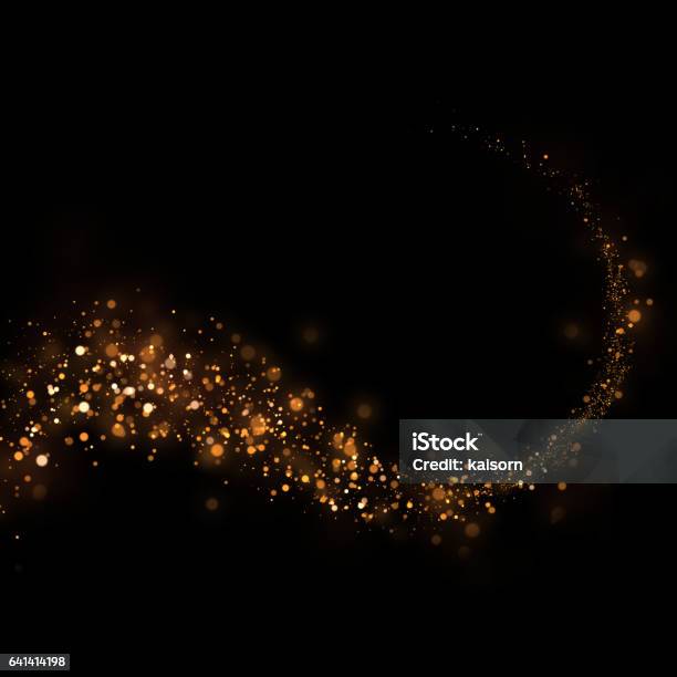 Glittering Stars Dust Trail And Bokeh Backgroundmagic Abstract Element For Your Product Stock Photo - Download Image Now