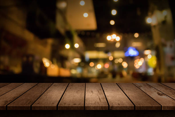 istock Blur coffee shop or cafe restaurant with abstract bokeh light background. For create montage product display 641414352