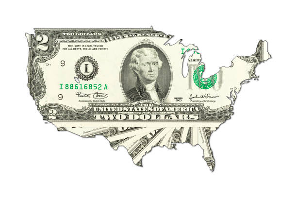 istock us-dollar bank notes in shape of usa 641420820