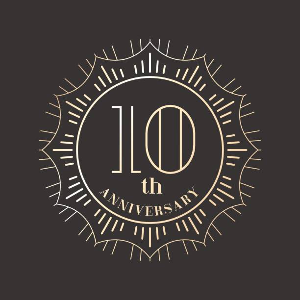 10-летию вектор значок, логотип - eleven year old stock illustrations