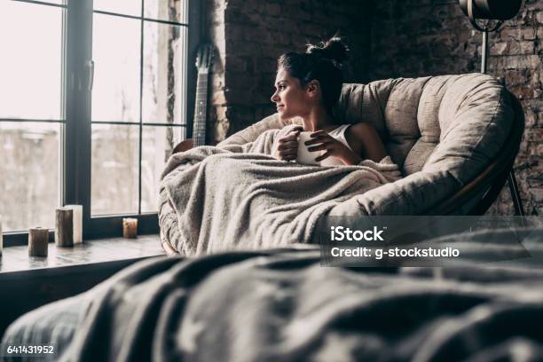 Beauty At Home Stock Photo - Download Image Now - Cozy, Domestic Life, Comfortable