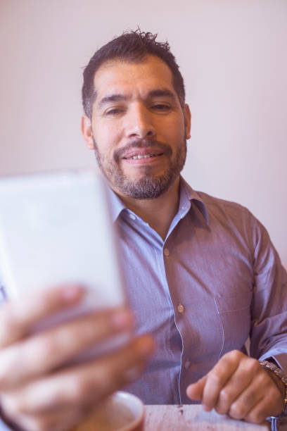 istock Businessman in cafe bar 641434082