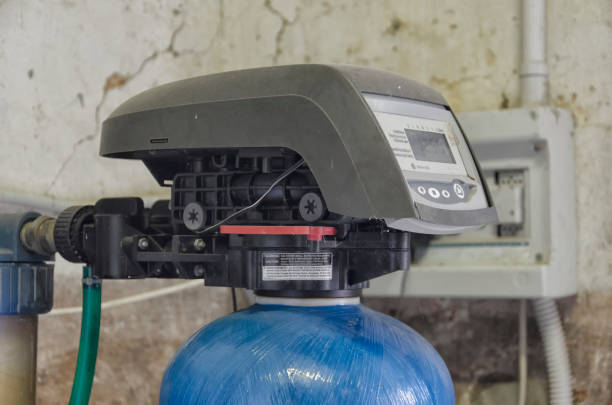 istock Timer and valve assembly of a water conditioner 641437370